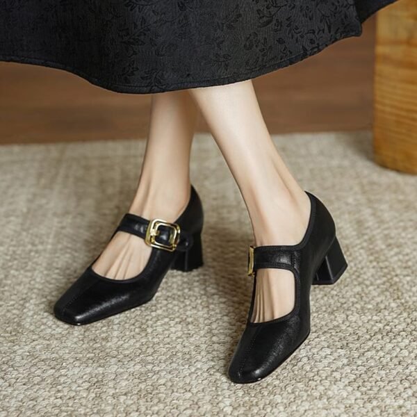 CHIKO Alameda Square Toe Block Heels Mary Jane Shoes - Image 2