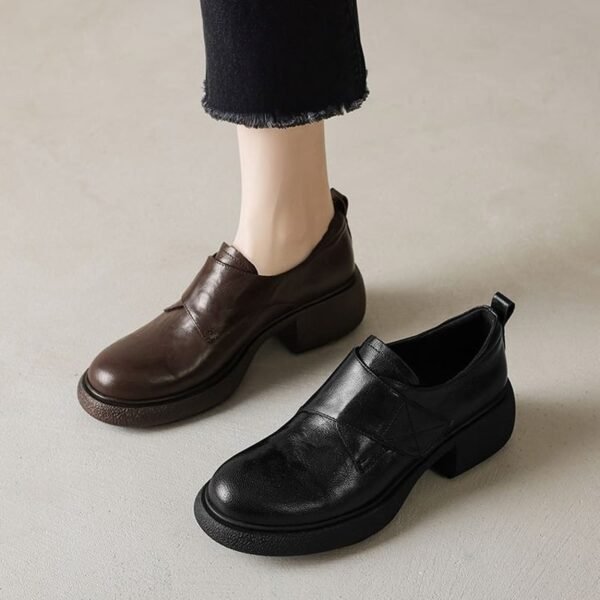 CHIKO Banner Round Toe Block Heels Oxfords Shoes - Image 2