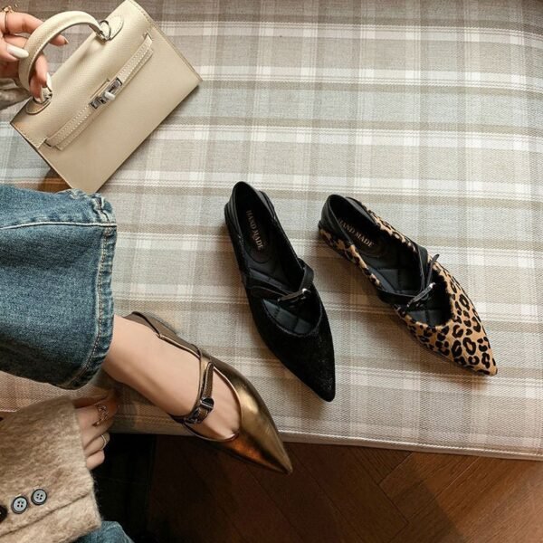 CHIKO Alamea Pointy Toe Block Heels Mary Jane Shoes