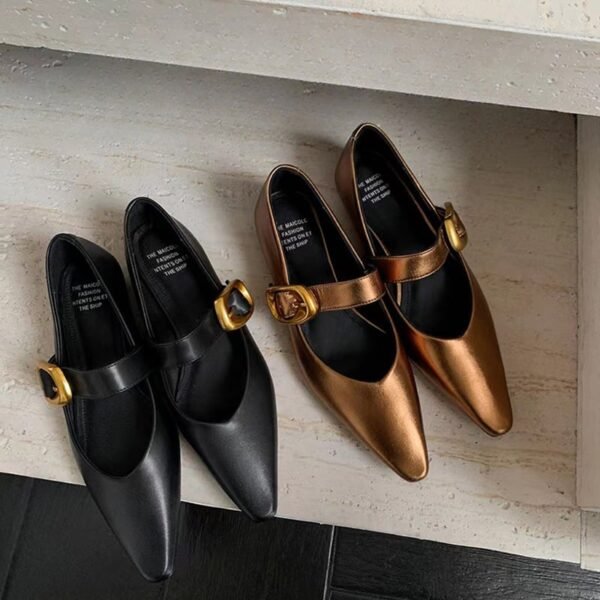 CHIKO Banks Pointy Toe Block Heels Mary Jane Shoes - Image 2