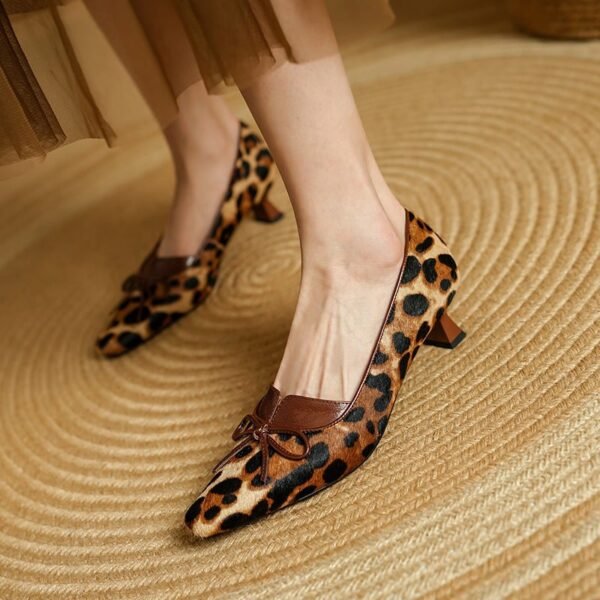 CHIKO Bandana Pointy Toe Kitten Heels Pumps Shoes - Image 2