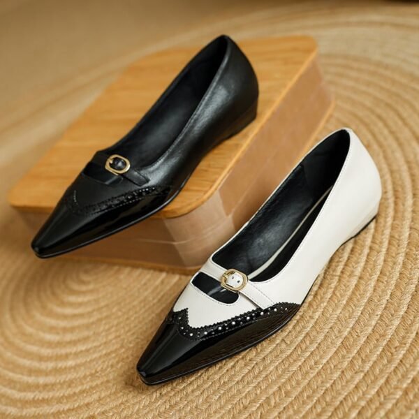 CHIKO Bambi Pointy Toe Wedge Mary Jane Shoes