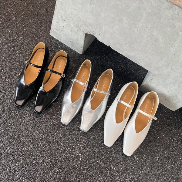 CHIKO Ballantine Pointy Toe Block Heels Mary Jane Shoes