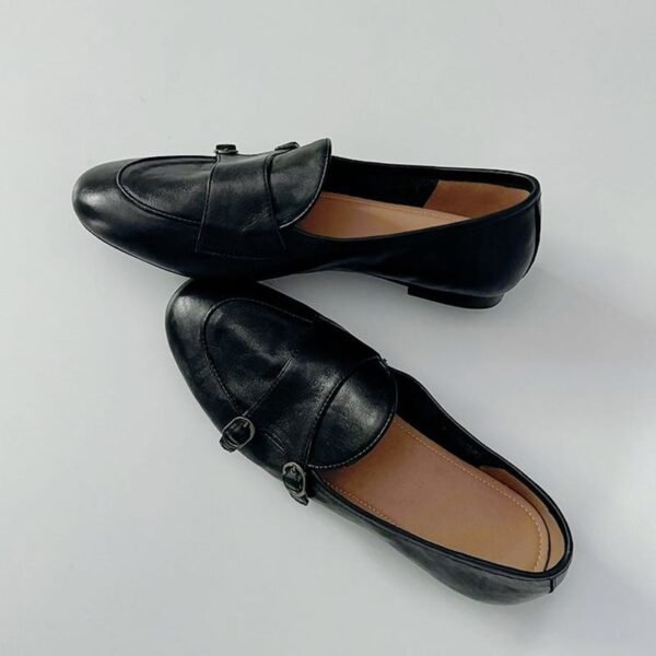CHIKO Bagheera Round Toe Block Heels Loafers Shoes - Image 2