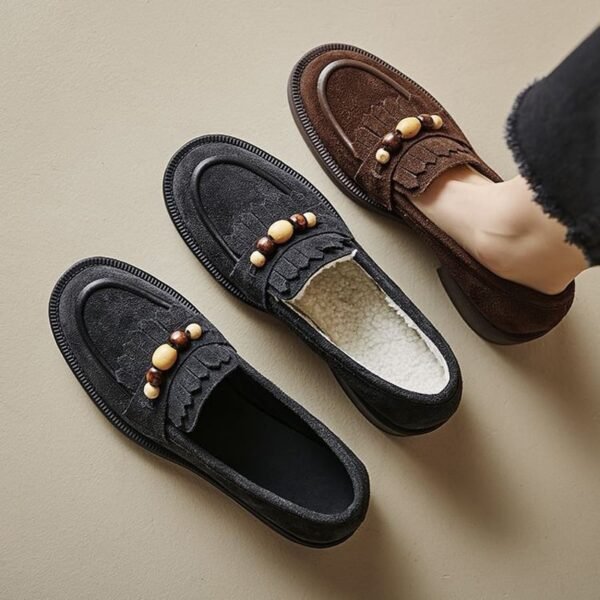 CHIKO Bai Round Toe Block Heels Loafers Shoes
