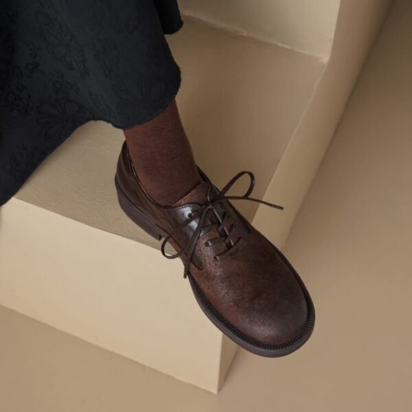 CHIKO Bahar Round Toe Block Heels Oxfords Shoes - Image 2