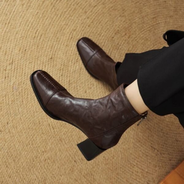 CHIKO Ake Square Toe Block Heels Ankle Boots - Image 2