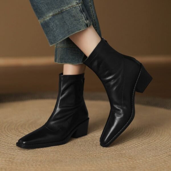 CHIKO Akemi Square Toe Block Heels Ankle Boots - Image 2