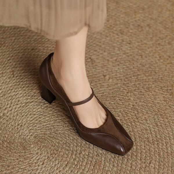 CHIKO Baka Square Toe Stiletto Mary Jane Shoes