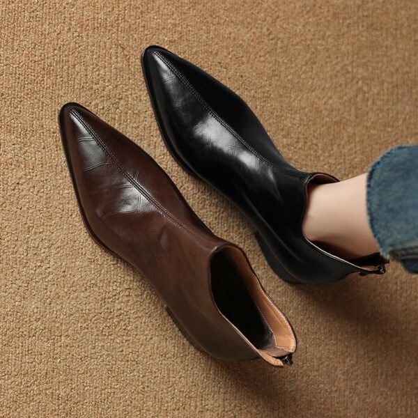 CHIKO Air Pointy Toe Block Heels Ankle Boots - Image 2