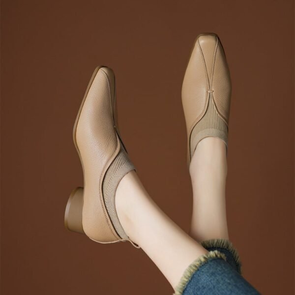 CHIKO Alarice Pointy Toe Block Heels Pumps Shoes - Image 2