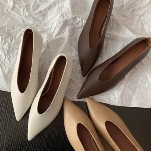 CHIKO Baara Pointy Toe Kitten Heels Pumps Shoes