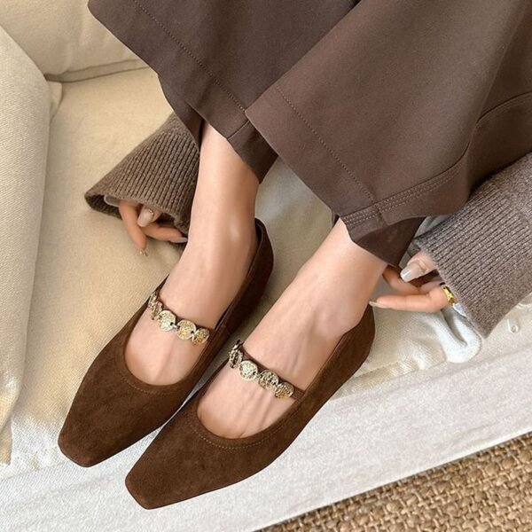 CHIKO Babe Square Toe Block Heels Mary Jane Shoes