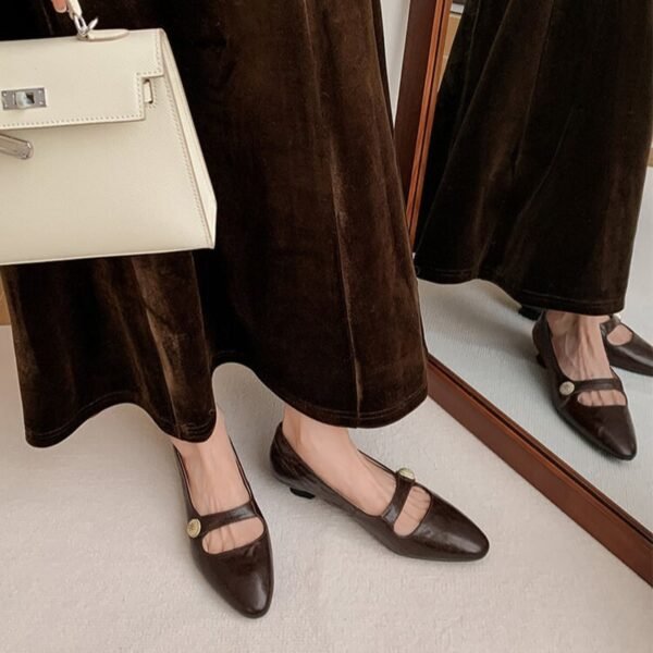 CHIKO Alaska Pointy Toe Block Heels Mary Jane Shoes - Image 2
