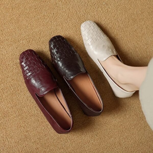 CHIKO Alayna Round Toe Block Heels Loafers Shoes