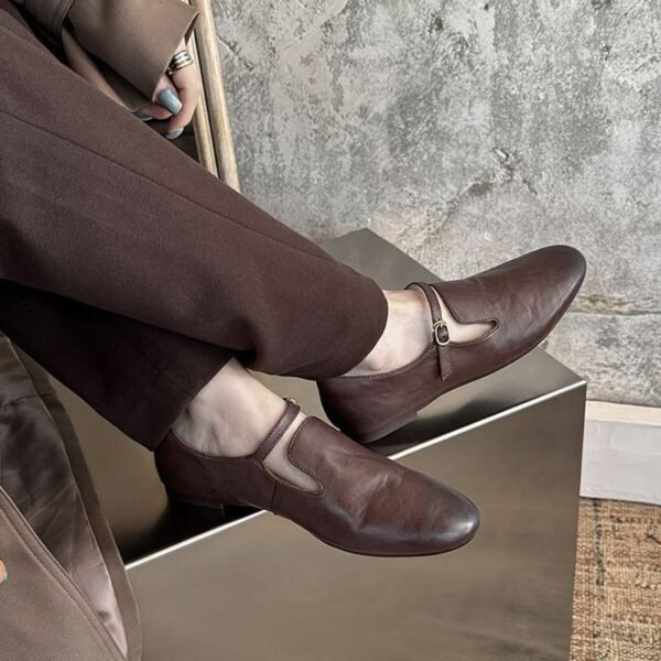 CHIKO Baby Square Toe Block Heels Loafers Shoes