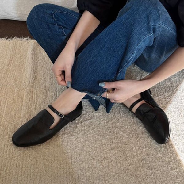 CHIKO Baby Square Toe Block Heels Loafers Shoes - Image 2