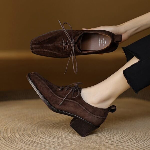 CHIKO Barker Square Toe Block Heels Oxfords Shoes - Image 2
