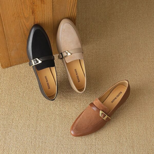 CHIKO Aire Round Toe Block Heels Loafers Shoes