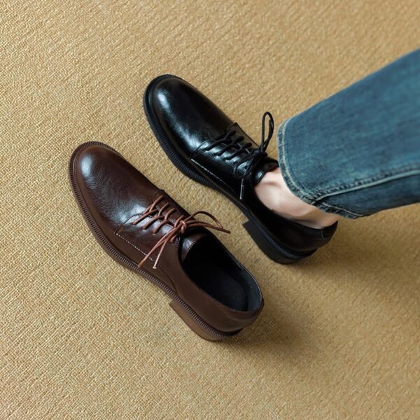 CHIKO Aisha Round Toe Block Heels Oxfords Shoes
