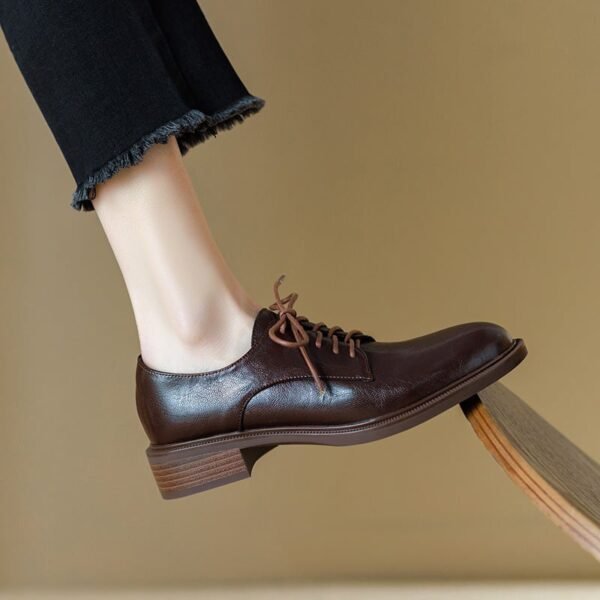 CHIKO Aisha Round Toe Block Heels Oxfords Shoes - Image 2