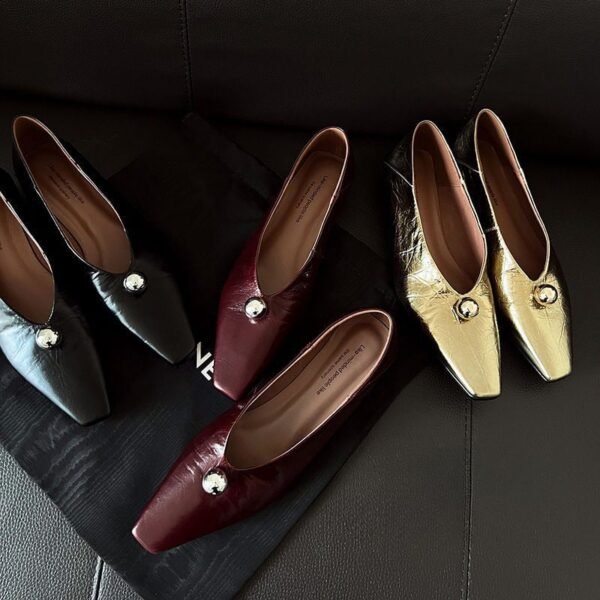 CHIKO Barry Square Toe Wedge Pumps Shoes
