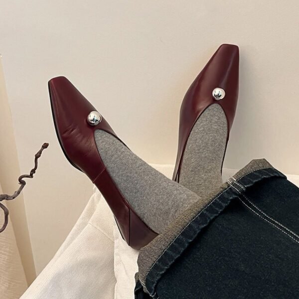 CHIKO Barry Square Toe Wedge Pumps Shoes - Image 2