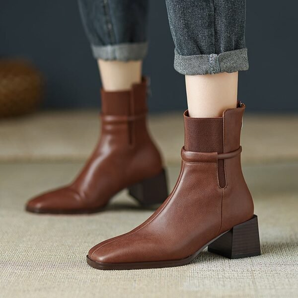 CHIKO Fructuosa Square Toe Ankle Boots