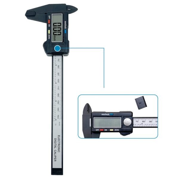 0-150mm Portable Digital Display Caliper High Precision MM/Inch Unit