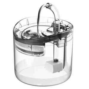 Fluffee Pet Water Fountain Smart Sensor Version, 2 Water Flow Modes, 2L Capacity, Low Noise, Faucet Shape - EU Plug
