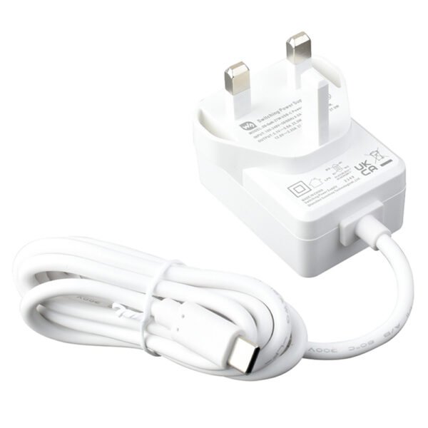 27W USB Type-C Power Supply for Raspberry Pi 5 - UK Plug