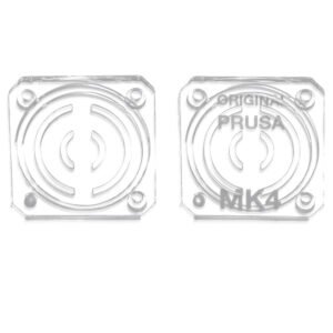 2pcs Trianglelab Transparent Gearbox Cover for Prusa MK4 - Text and No Text Version