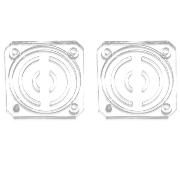 2pcs Trianglelab Transparent Gearbox Cover for Prusa MK4 - No Text Version