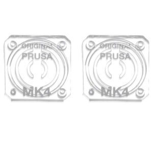 2pcs Trianglelab Transparent Gearbox Cover for Prusa MK4 - Text Version