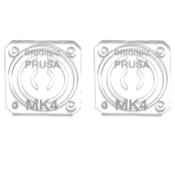 2pcs Trianglelab Transparent Gearbox Cover for Prusa MK4 - Text Version