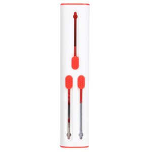 4 in 1 Bluetooth Earphone Cleaning Pen Kit, Telescopic Pen Computer Keyboard Cleaning Brush Dust Remover - Red