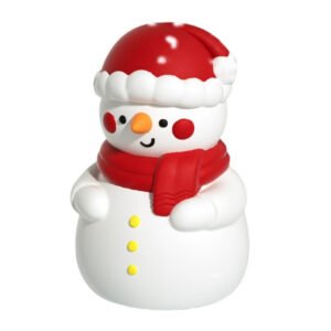 Snowman Night Light, Three-level White Color, 500mAh Battery, Christmas Gift
