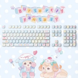 Akko Butterfly Fantasy Keycap Set (140-key)