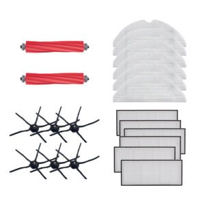Accessories Set (2 x Main Brush + 6 x Side Brush + 6 x Mop Cloth + 6 x Filter) for Roborock S7 Pro Ultra Robot Vacuum Cleaner