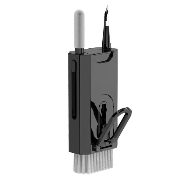 8-in-1 Multifunctional Electronic Cleaning Kit, Keyboard Headphones Laptop Phone Screen Cleaning Tool - Black