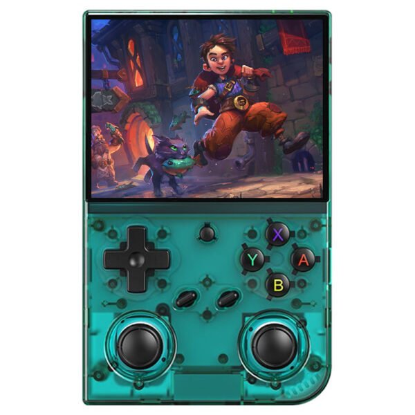 ANBERNIC RG35XXPro Game Console Transparent Teal