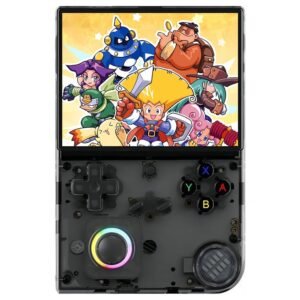 ANBERNIC RG40XXV Game Console 32GB TF Card + HDMI to Mini HDMI Cable + Protective Bag - Black
