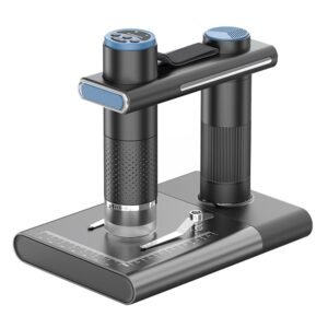 ANESOK 320 WiFi Portable Digital Microscope, 1000x Magnification, 2 Megapixels, 2-60mm Focusing, 2 Hours Working Time, 8 LEDs