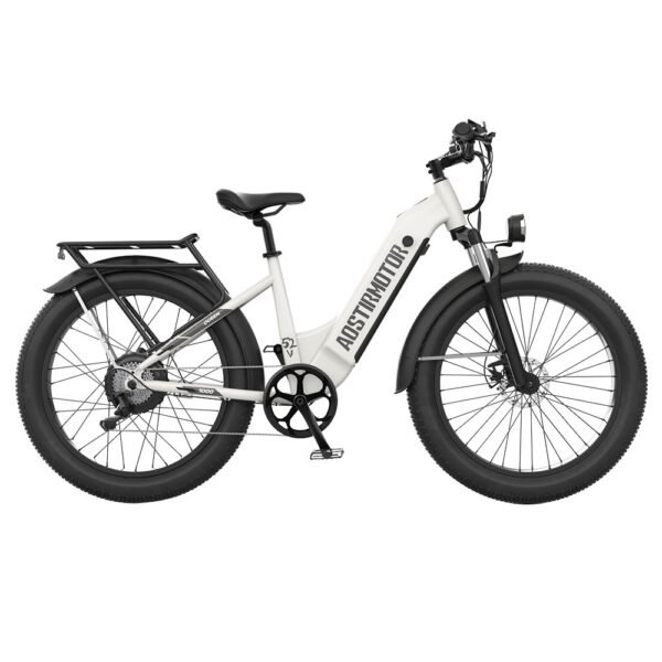 AOSTIRMOTOR QUEEN 26*4.0'' Fat Tires 1000W Motor 48km/h Max Speed 52V 15Ah Battery 35-80km Range Shimano 7-Speed Gear