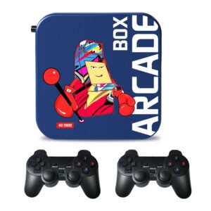 ARCADE BOX 256GB Retro Game Console, Android TV Box, 50000+ Classic Games,  50+ Emulators, 2 Wireless Gamepads