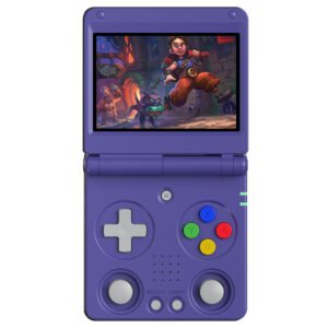 ANBERNIC RG34XXSP Flip Game Console 64GB Blue