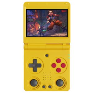ANBERNIC RG34XXSP Flip Game Console 64GB Yellow