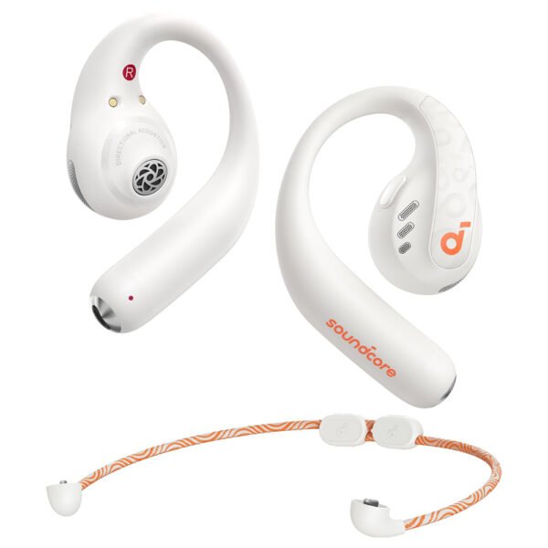 Anker Soundcore AeroFit Pro Open-ear Earbuds, Bluetooth 5.3, Up to 46 Hours Playtime - White