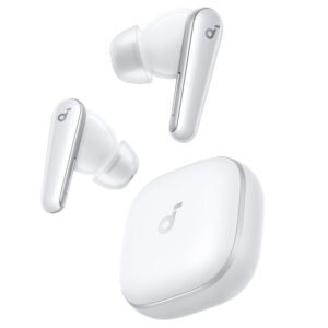 Anker Soundcore Liberty 5 ANC Earbuds, Dolby Audio, 2x Stronger Voice Reduction, Adaptive ANC 3.0, Up to 48 Hours Playtime - White