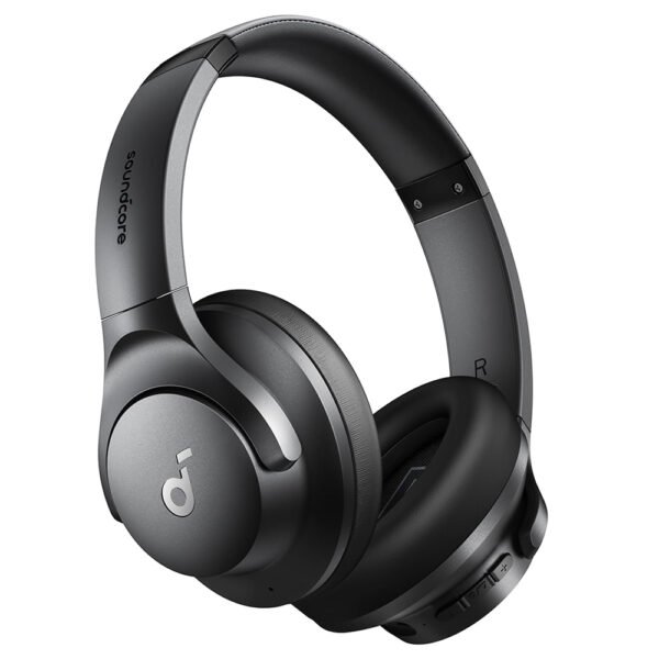 Anker Soundcore Q20i Hybrid ANC Headphones, 40 Hours Playtime (ANC on), Hi-Res Audio, Transparency Mode - Black